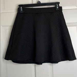 Black Quilted Skirt